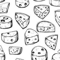 The Versatility of Cheese Pattern. vector