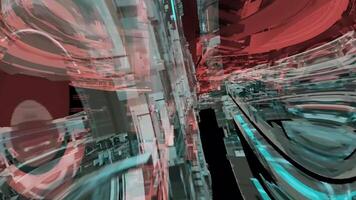 Abstract Technology Blocks Background 3D Rendering video