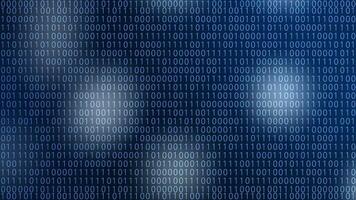 Digital Binary Code Background Sky Blue video