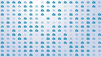 Cloud Storage Download Icon Pattern Background Loop video