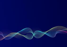 Abstract futuristic wave background. Design for futuristic, fiber optic, technology, telecoms, digital, internet, online, network, data, full color. vector