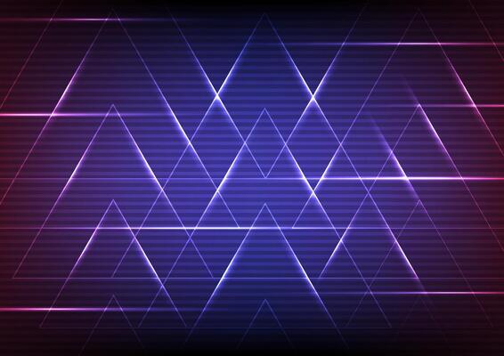 Digital technology on dark background. Abstract electric laser led concept. Design for , technology, digital, tech, template, neon, light, led, glow.