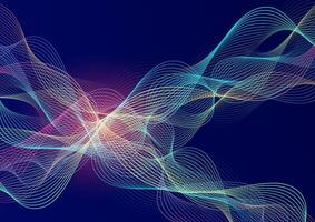 Abstract futuristic background. Design for futuristic, fiber optic, technology, telecoms, digital, internet, online, network, data, wave. vector