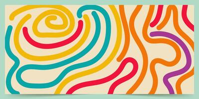 Abstract background with colorful wavy lines suitable for vibrant designs, digital art, advertising, website backgrounds, and artistic projects. vector