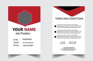 Multipurpose Identity Card Template vector