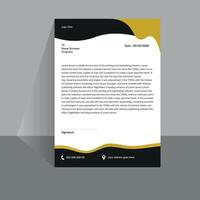 Modern letterhead design template. vector