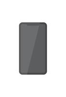 A black tablet on a white background vector