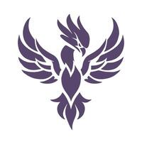 Phoenix logo illustration on isolated background vector
