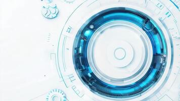 Futuristic abstract design featuring a blue circuit pattern, ideal for technology, digital, and innovation themes. video