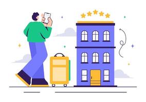 Hotel Ratings and User Feedback for Customer Service Experience vector