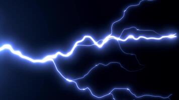 Lightning speed. Electric blue sparkling effect background. video