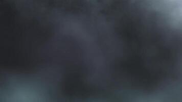 Realistic fog smoke clouds move smoothly overlay element style dark horror background. video