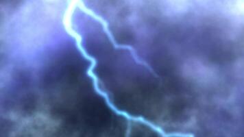 Storm, cloud, thunderstorm, Blue lightning sparkling effect background. video