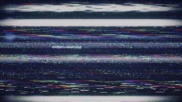 Retro 90s VHS old analog TV Noise texture screen background. No signal, Error, System damage video