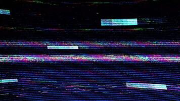 Retro 90s VHS old analog TV Noise texture screen background. No signal, Error, System damage video