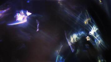 abstract blue tones float within softened reflections. video