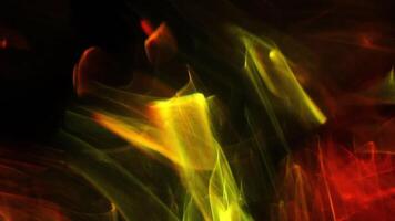 Abstract fire flames on black background video
