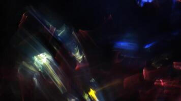 Abstract background of a colorful light flare show video