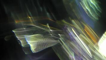 Prismatic rainbows cascade through jagged edges. video