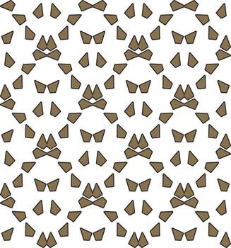 un modelo con marrón y blanco geométrico formas vector