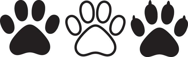Unique Animal Paw Print Vectors to Add Natural Detail to Any Creative Project