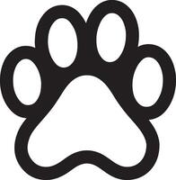Modern dog paw print flat icon for animal lovers apps and websites vector