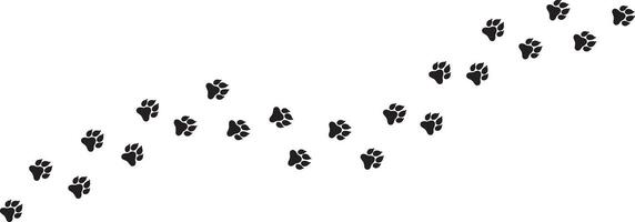 Minimalist Dog or Cat Paw Print Outline A Perfect Symbol for Pet Enthusiasts vector