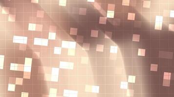 Abstract Geometric Pattern with Overlapping Squares and Light Rays video