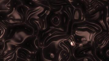 Abstract Wavy Brown Satin Fabric with Glowing Circles video