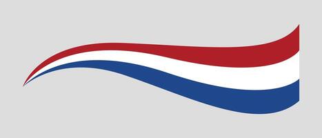 The flag of the Netherlands waving vector
