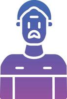 Grandfather Illustration Icon vector