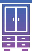 Wardrobe Illustration Icon vector