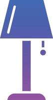 Table Lamp Illustration Icon vector