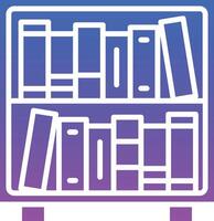Bookshelf Illustration Icon vector