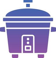 Rice Cooker Illustration Icon vector