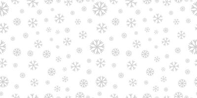 a white and gray snowflake seamless pattern on a white background vector