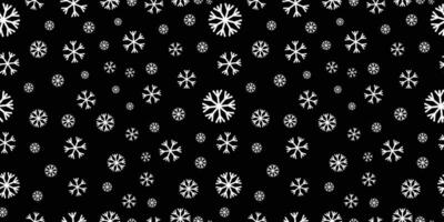 black and white seamless snowflake pattern. Seamless pattern with white snowflake vector