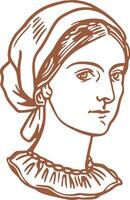Spain mother portrait 2 vector