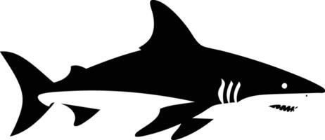 Shadow of the Great White Shark in the Ocean. vector