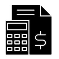 Calculator for math Icon vector
