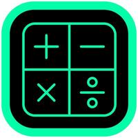 Calculator for math Icon vector