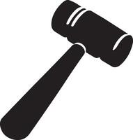 Craft Beautiful Designs with Our Hammer Silhouettes vector