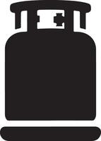 Silhouette Artwork Featuring Gas Cylinder Design vector