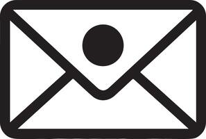 Versatile Envelope Icon Silhouette for Graphics vector
