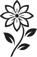 Creative Motif Flower Silhouette for Print vector