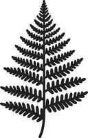 Unique Fern Icon Silhouettes for Design vector
