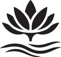 Intricate Lotus Flower Silhouette Designs vector