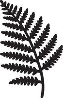 Nature Inspired Fern Icon Artwork Collection vector