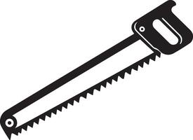 Innovative Hacksaw Carpentry Tool Art for Designers vector
