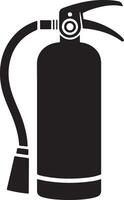 Unique Fire Extinguisher Silhouette for Your Projects vector